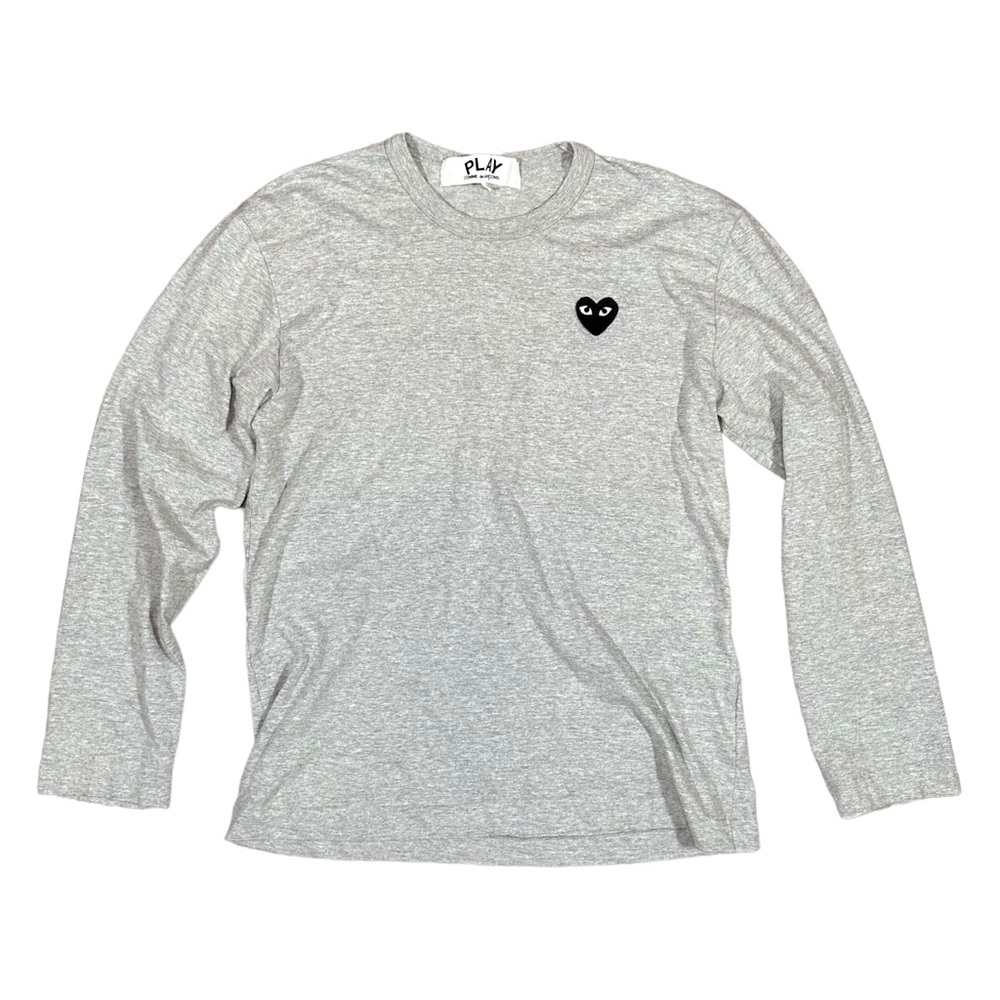 Comme des Garcons Gray Long Sleeve Tee Casual Soft